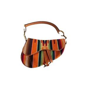 Vintage Christian Dior Limited Edition Multicolor Mexico Saddle Bag